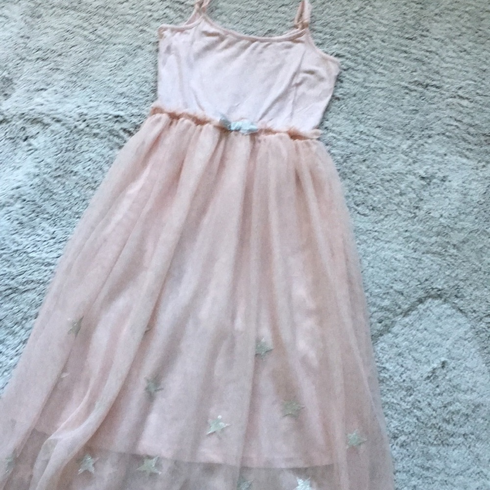 💕 Pink Silver Star Tulle Dress 💕